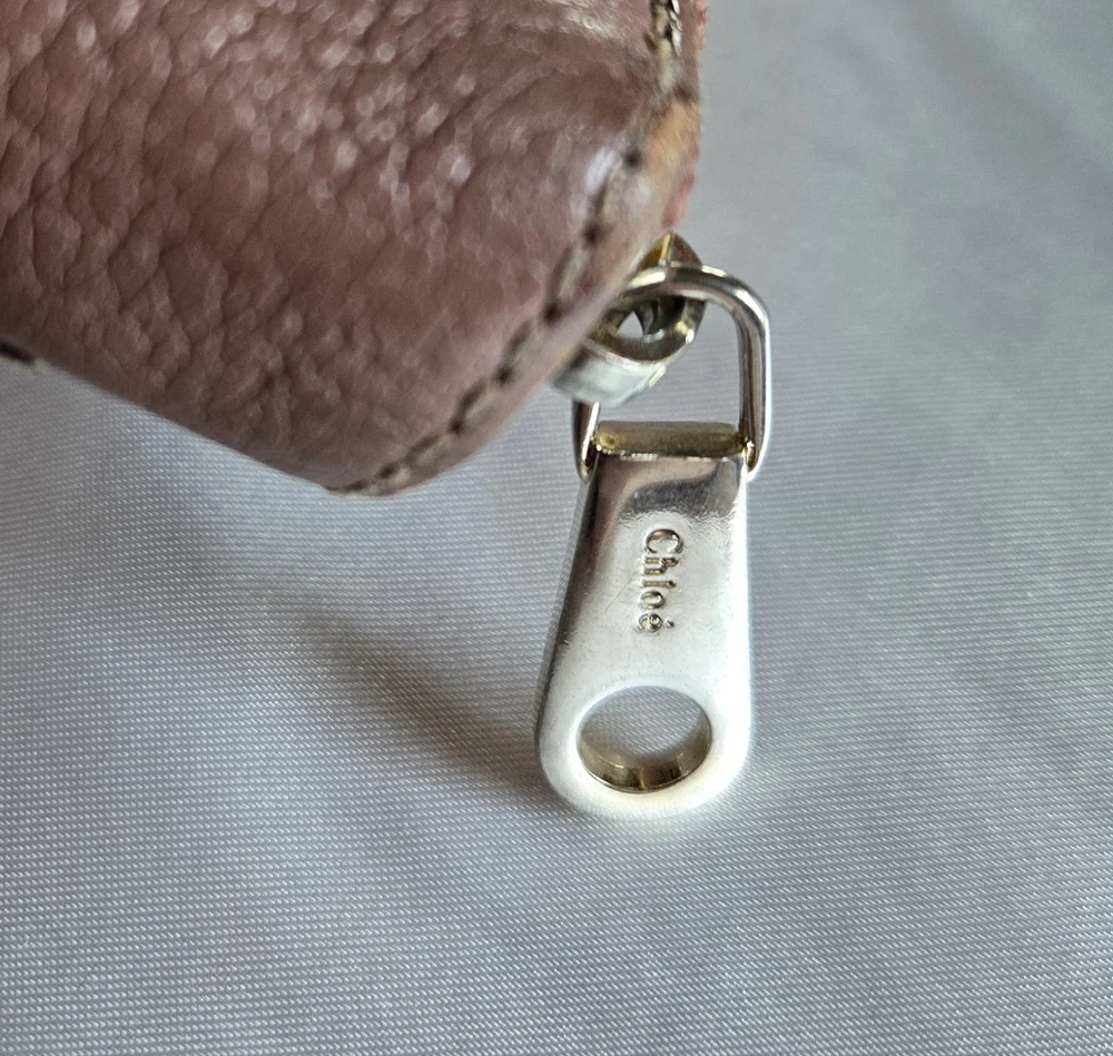 Chloe Mauve Long Leather Wallet - Picture 3 of 14